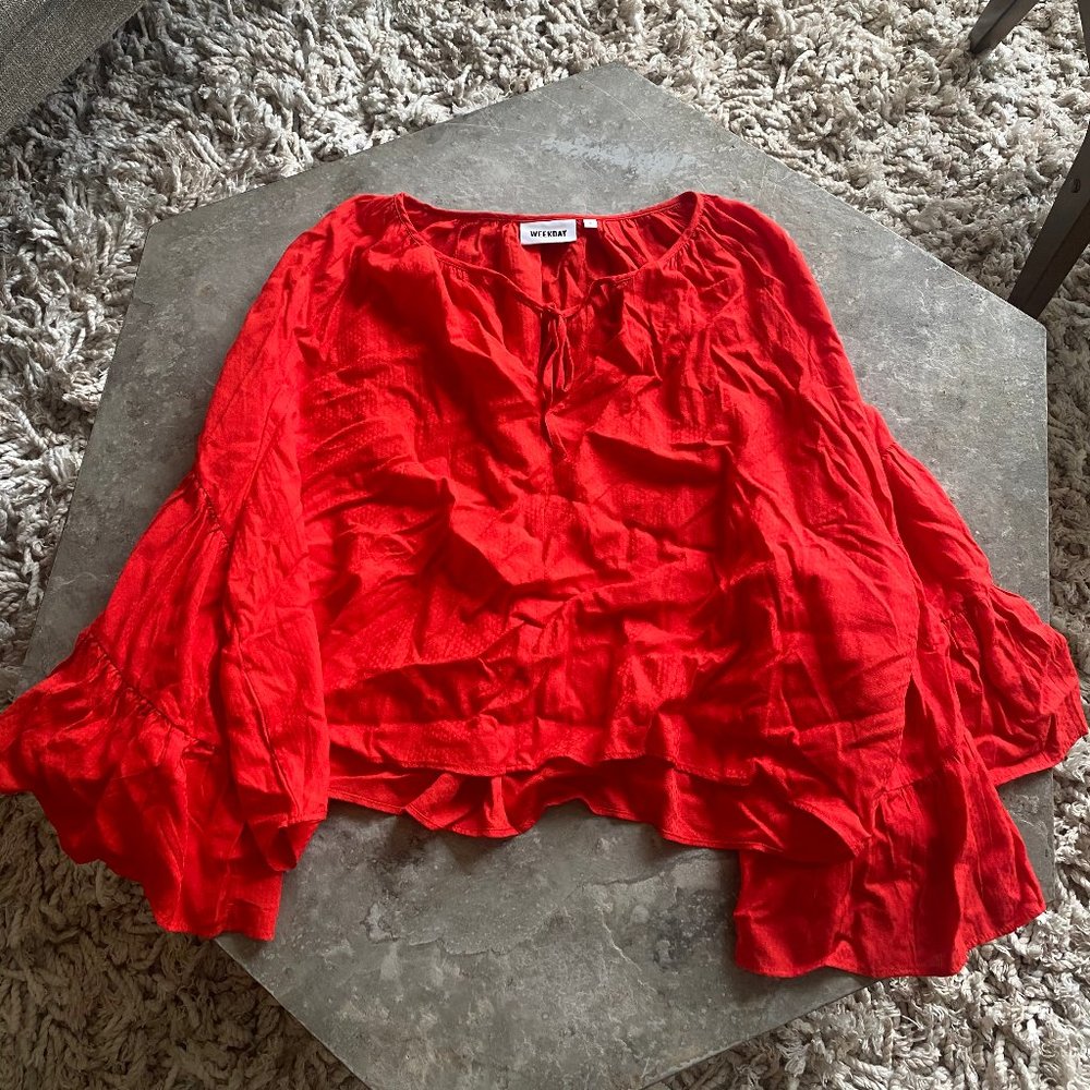 RED BLOUSE